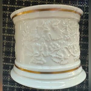 Vintage Lenox Wine Bottle Coaster 24K Gold Trim